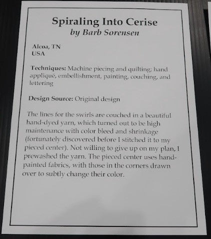 Spiraling Into Cerise