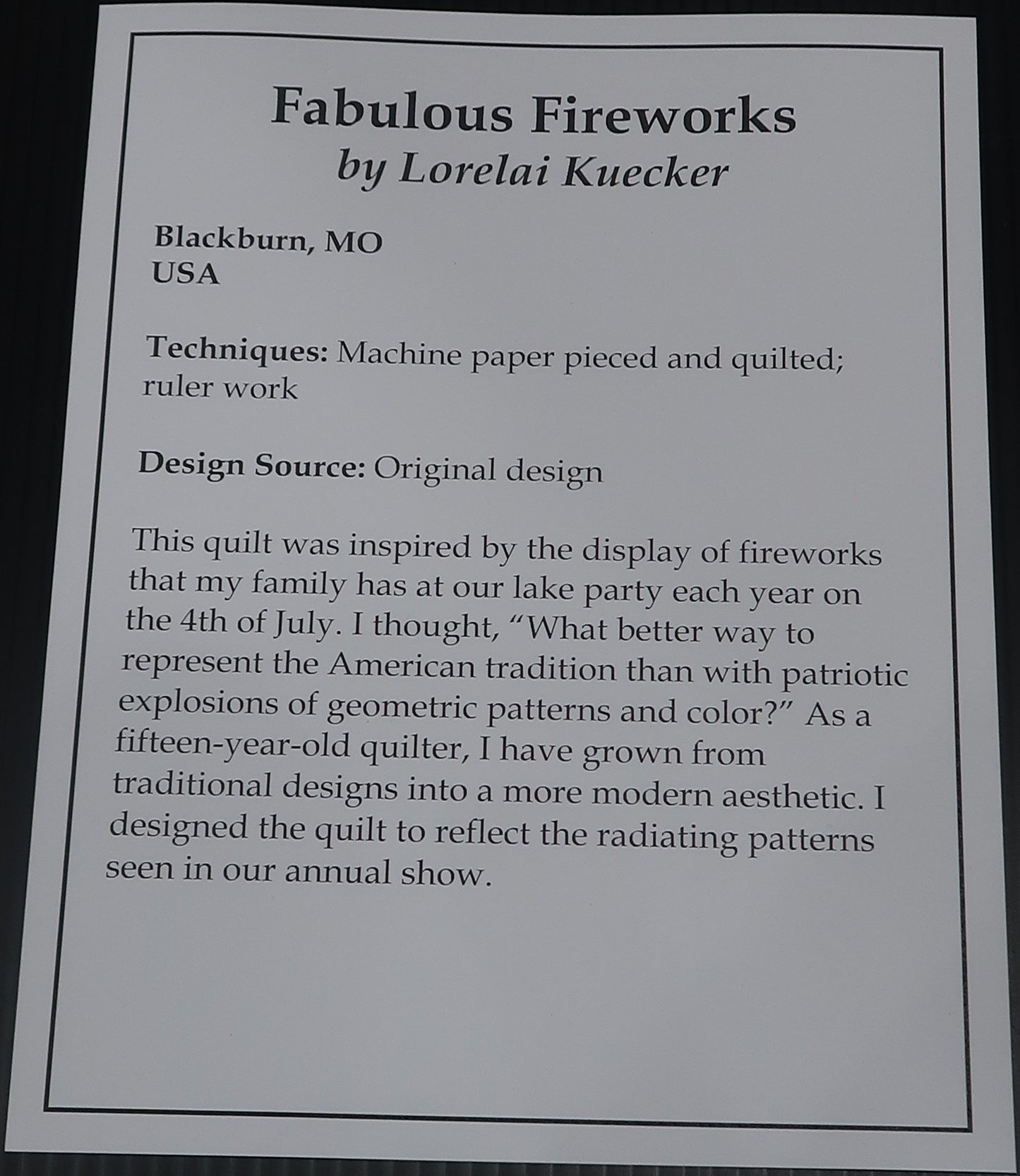 Fabulous Fireworks