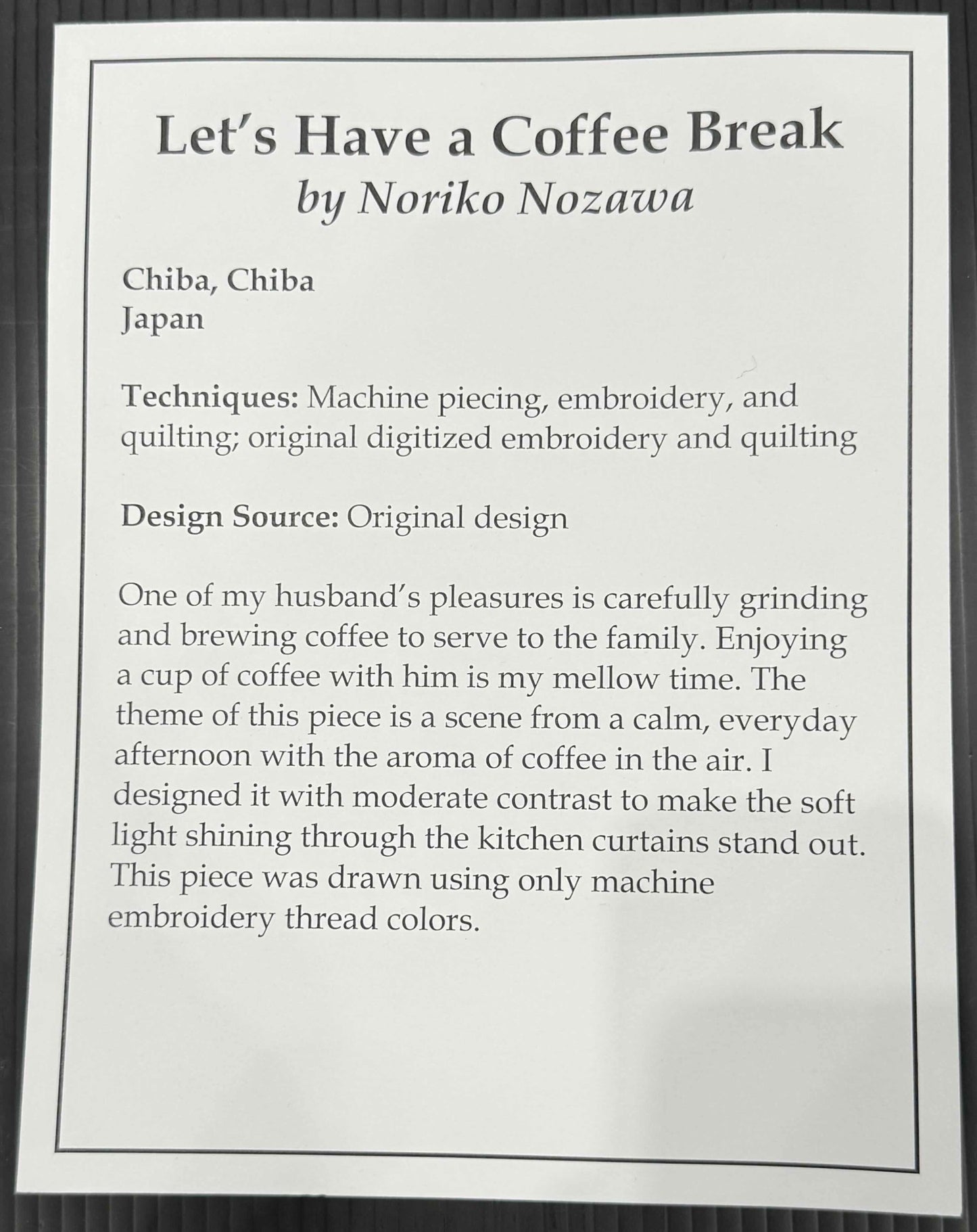 Let's Have a Coffee Break