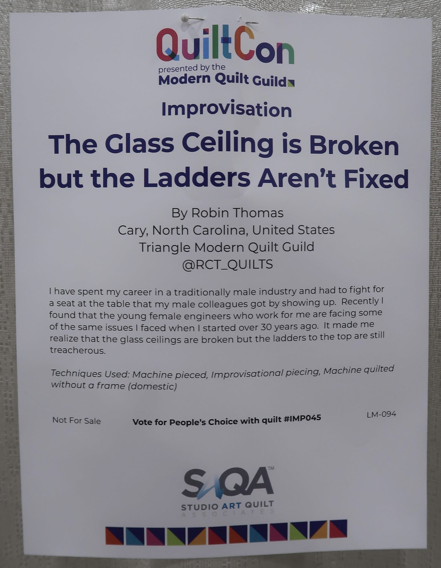 The Glass Ceiling is Broken but the Ladders Aren't Fixed