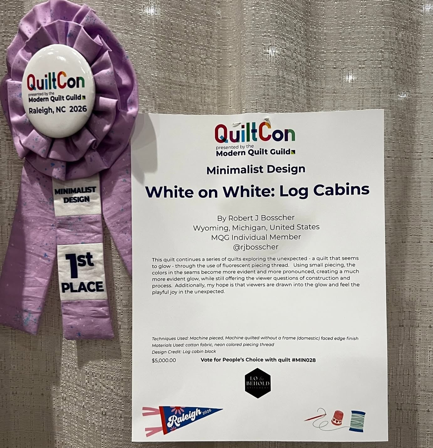 White on White: Log Cabins