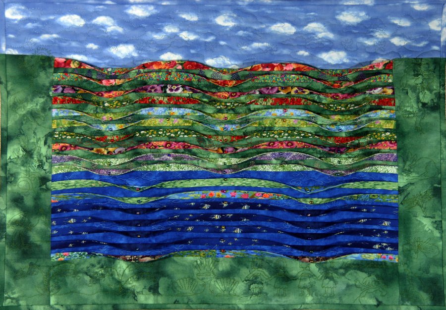 While she was busy quilting, Mary's garden grew wi