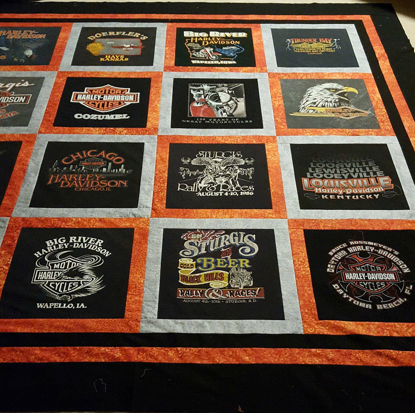Paul's Harley T-Shirt Quilt
