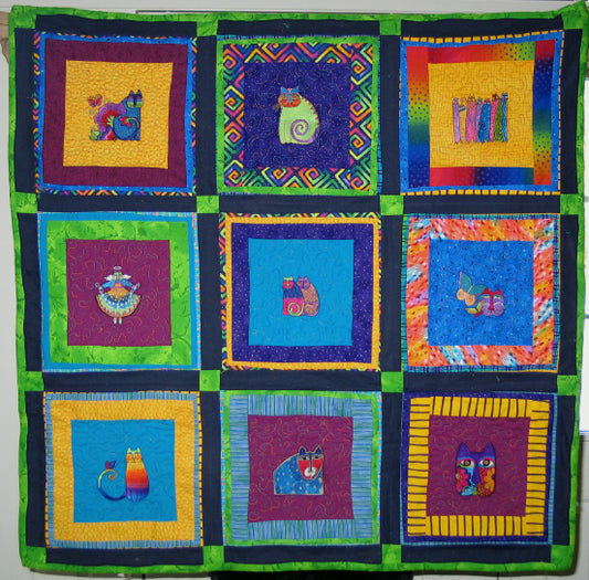 Laurel Burch Cat Quilt