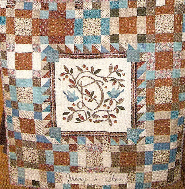 Birds & Bee Wedding Quilt