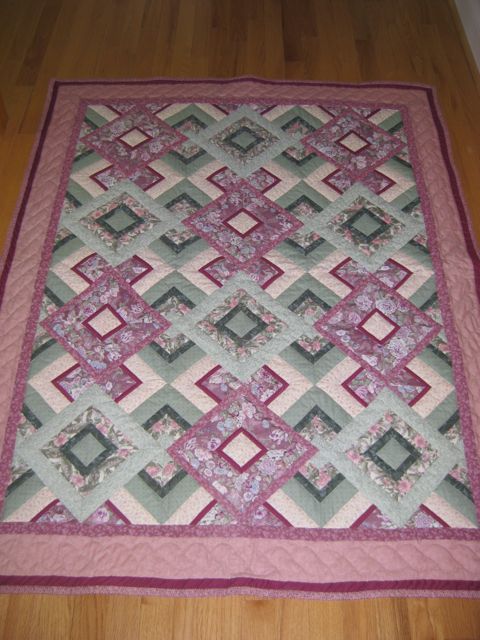 Hidden Wells in Rose and Green