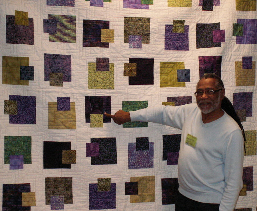 Purple & Green City Blocks