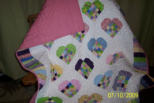 "Scrap-Patch Hearts"
