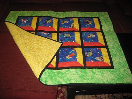 Coworkers unite in quilting for baby!