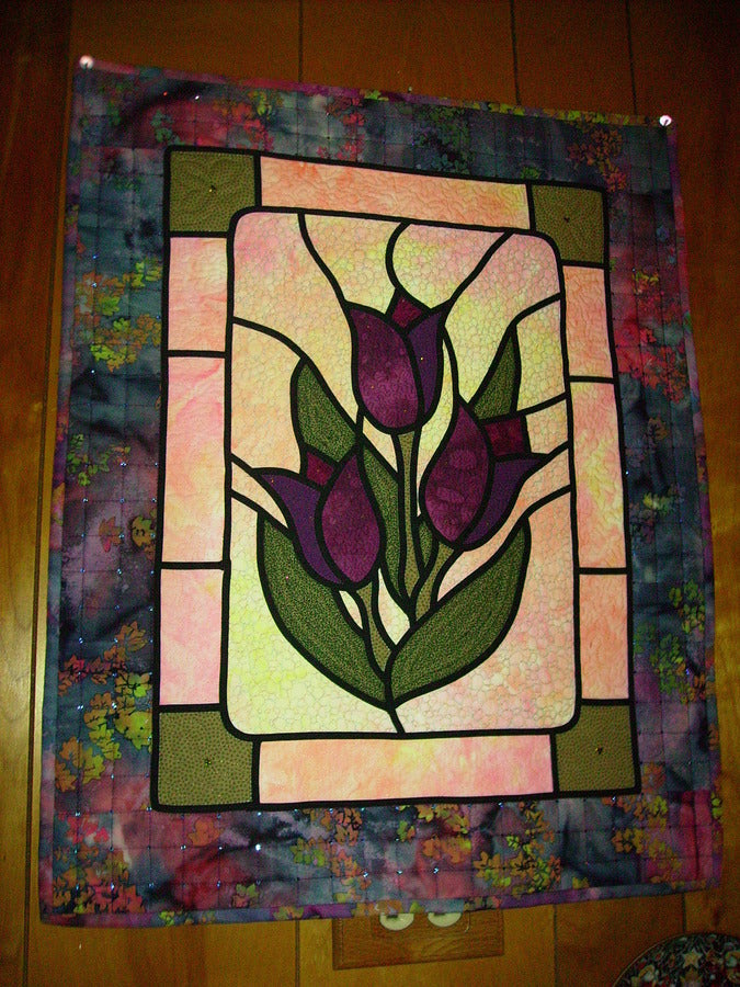 Stained-Glass Tulips