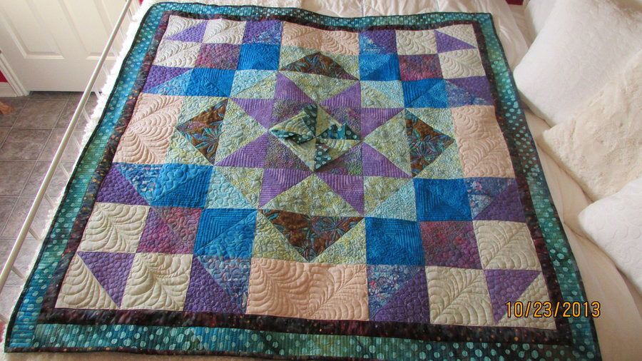 Star and Points Spinning on a Square
