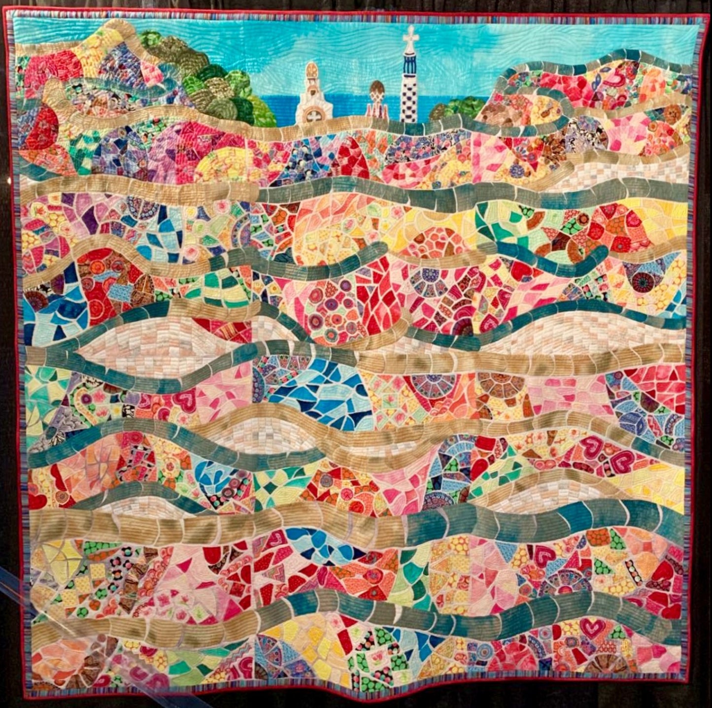 The Beautiful Tiles of Park Guell