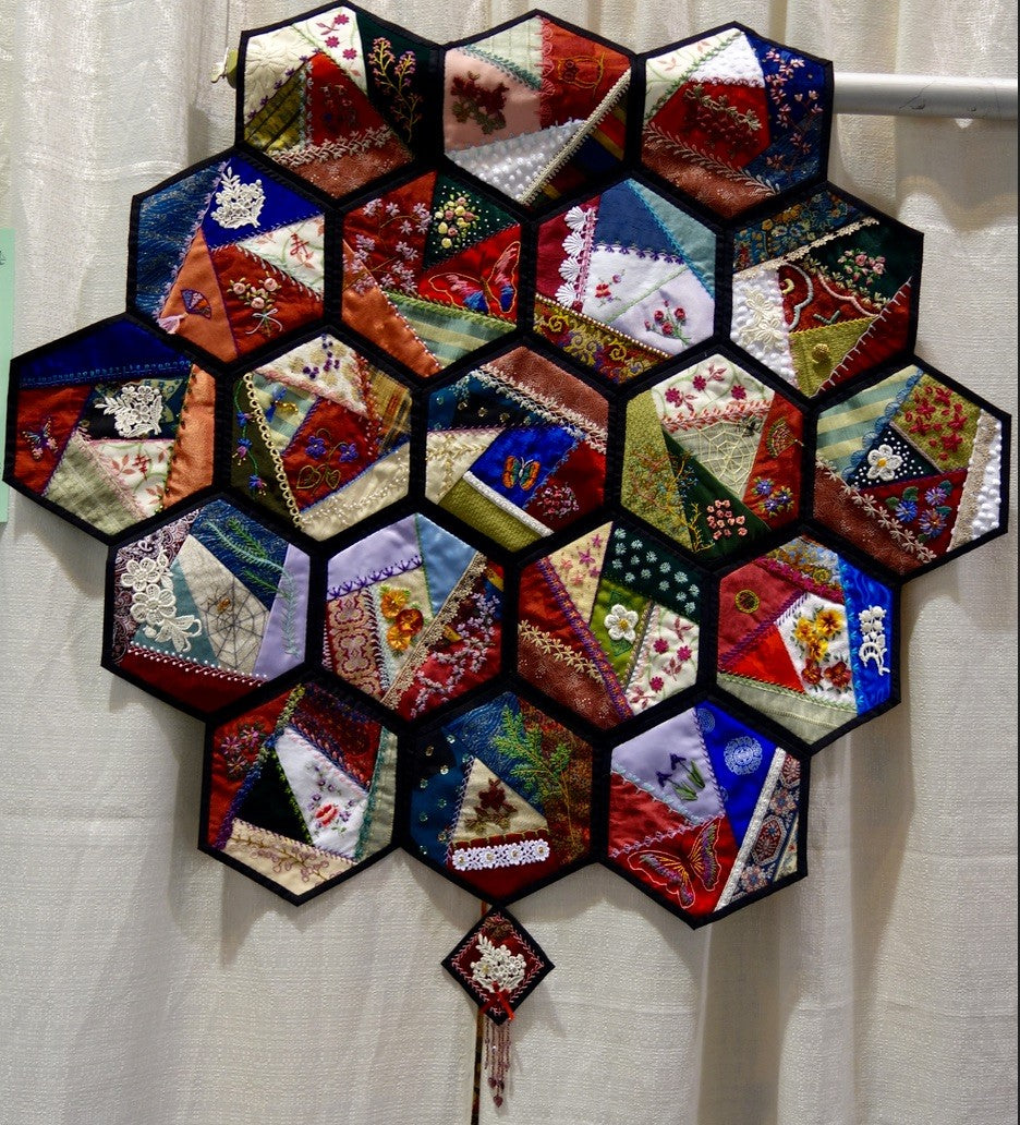 Crazy Quilt Hexagons