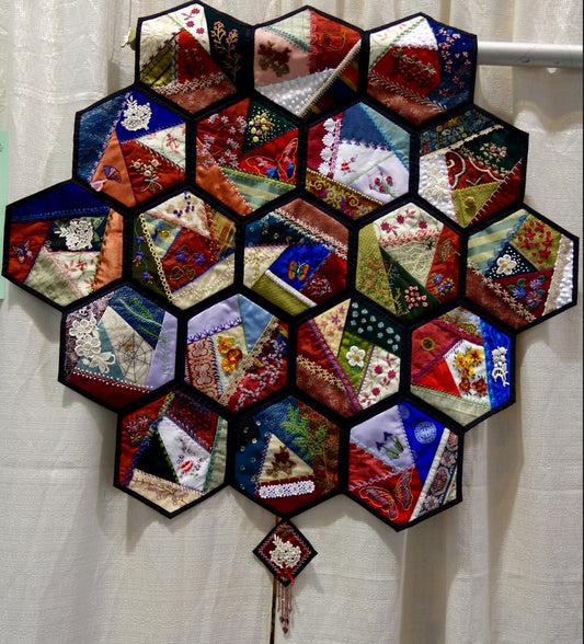 Crazy Quilt Hexagons