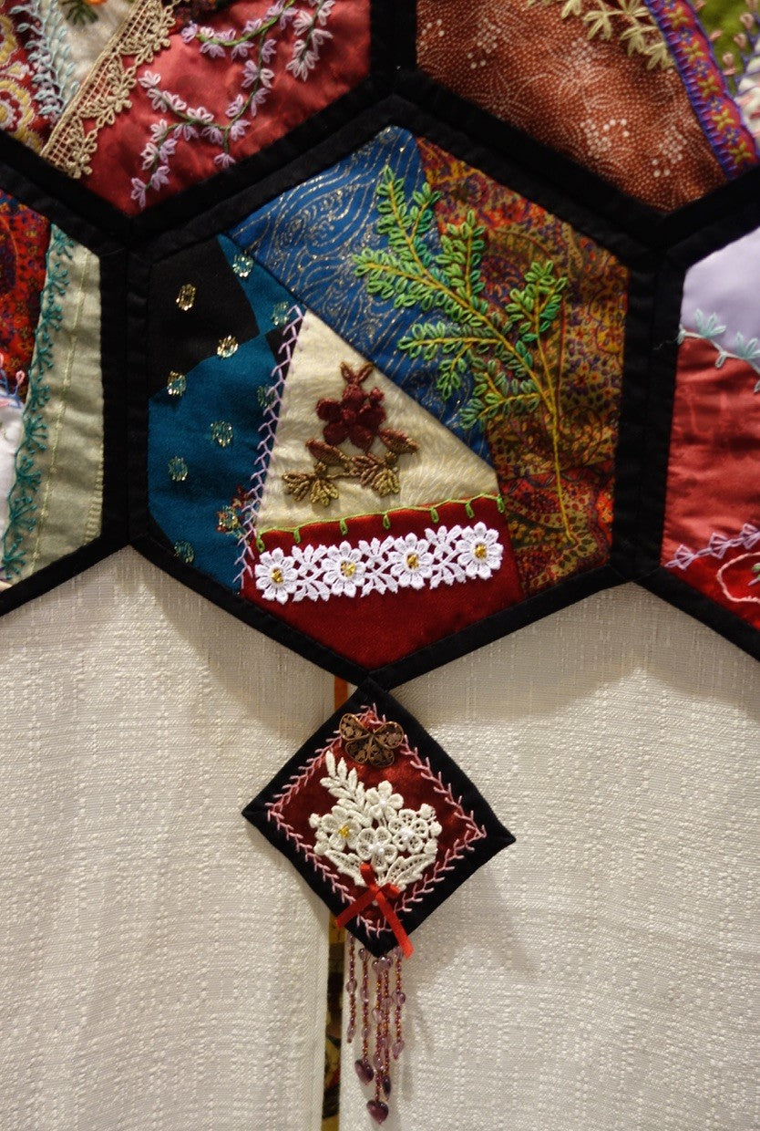 Crazy Quilt Hexagons