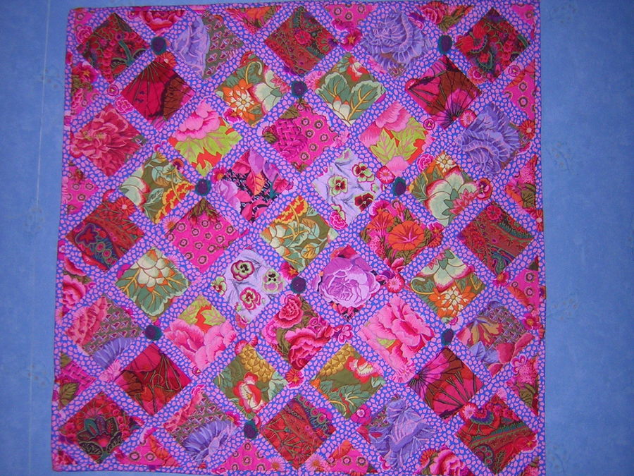 Chintz Flowerbeds Wallhanging