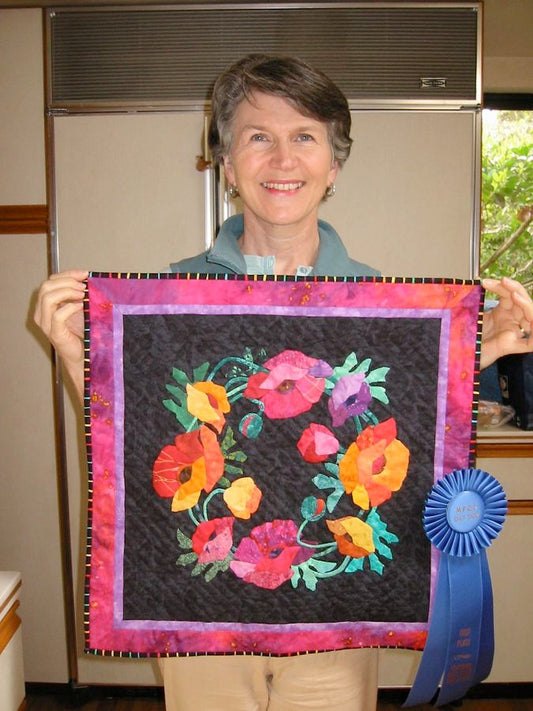 Batik Flower Quilt