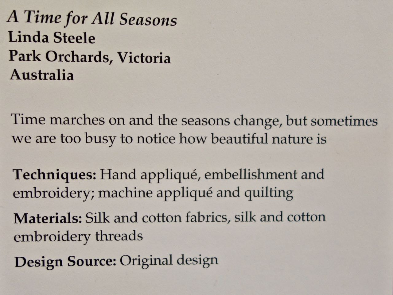 A Time for All Seasons