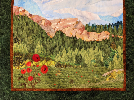 Poppies and the Rock