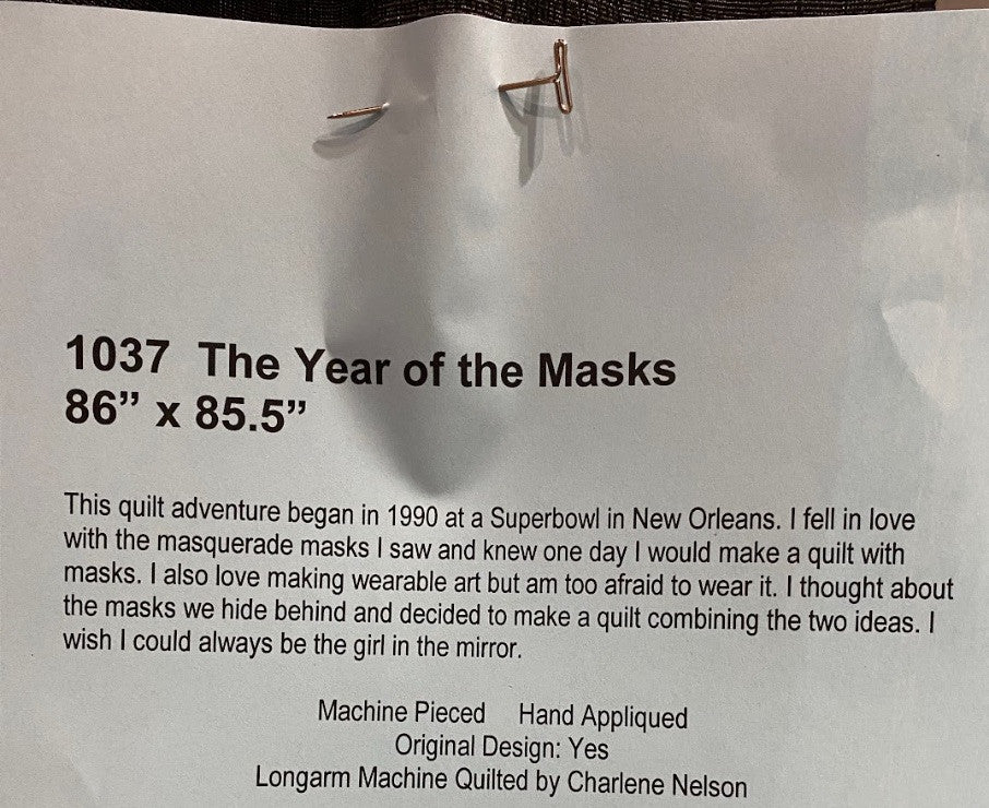 The Year of the Masks