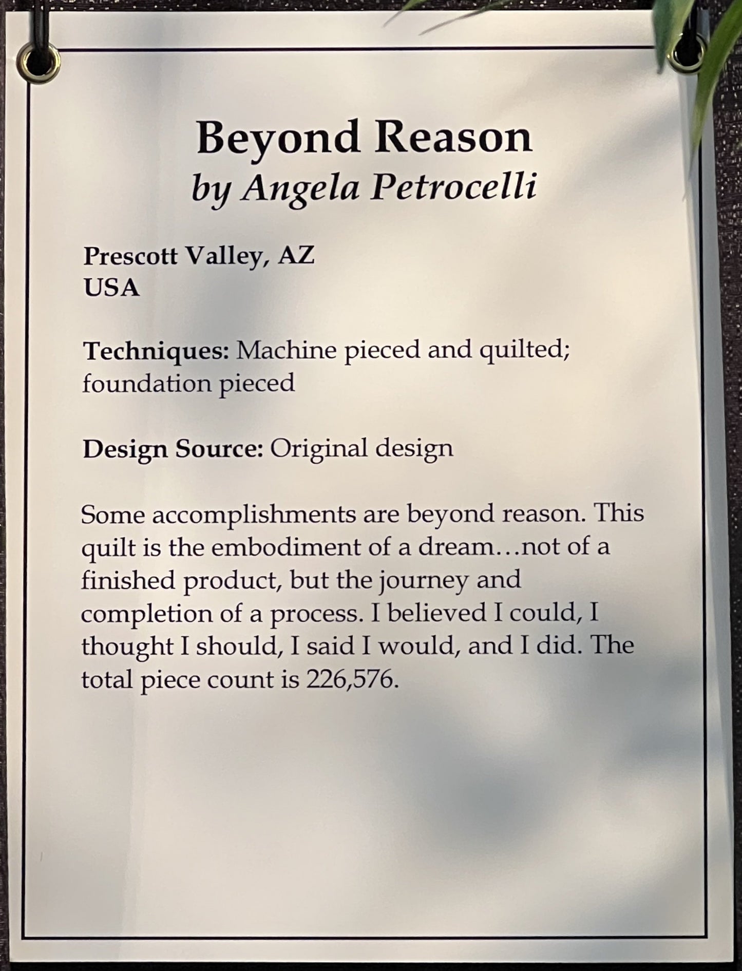 Beyond Reason