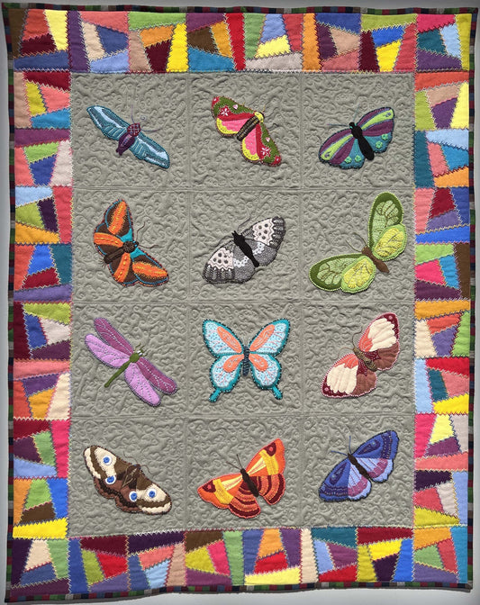 Wool Appliquéd Butterflies