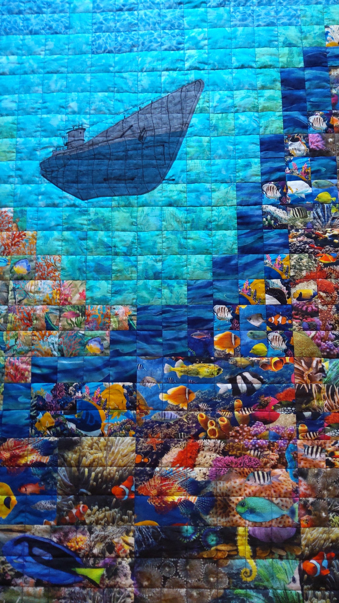 Blanket with submarines in the South Seas