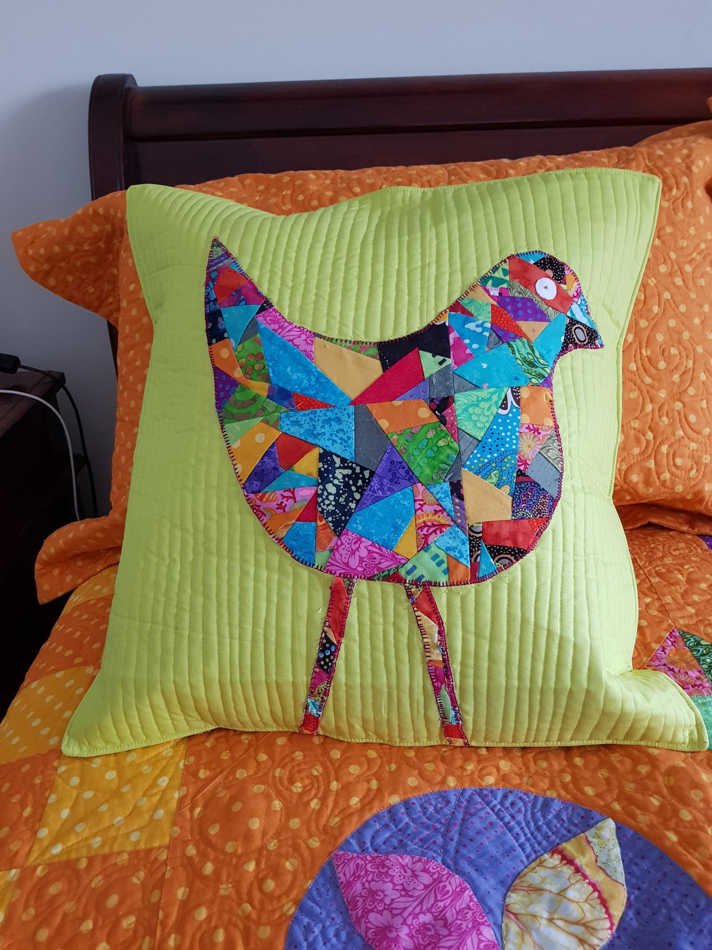 crumby bird cushions