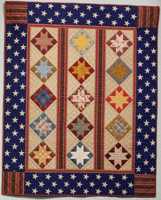 Patriotic Strippy Stars