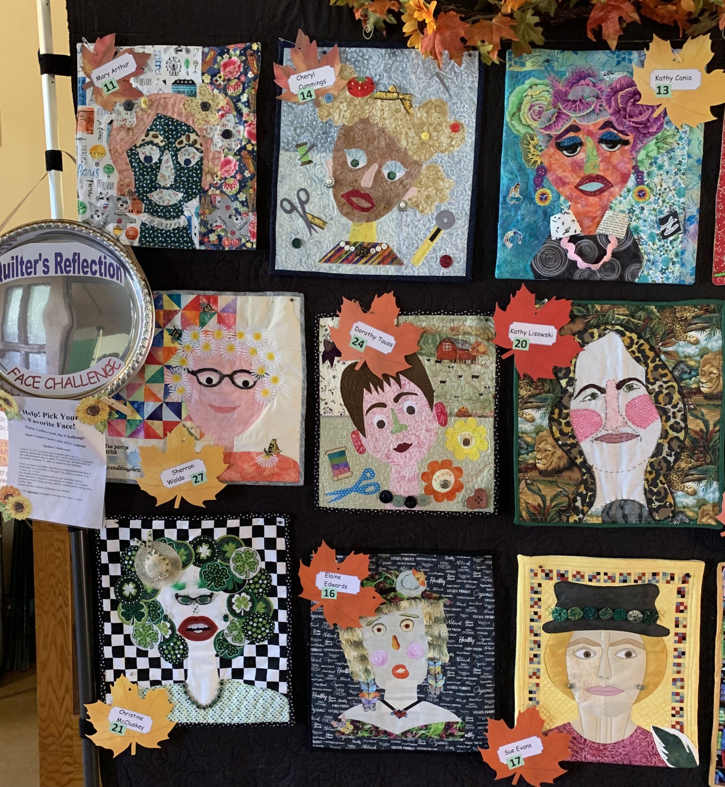 2023 Guild Challenge Face Quilts