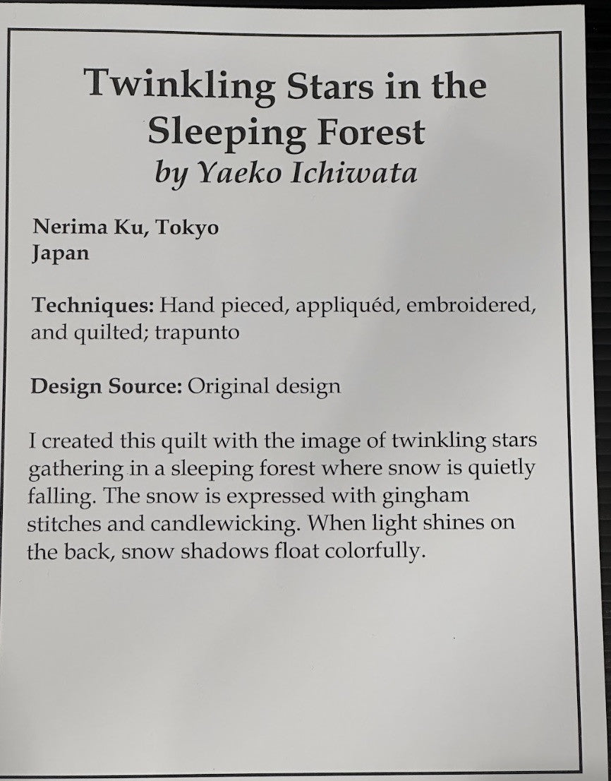 Twinkling Stars in the Sleeping Forest
