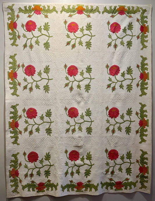 Applique Rose Quilt
