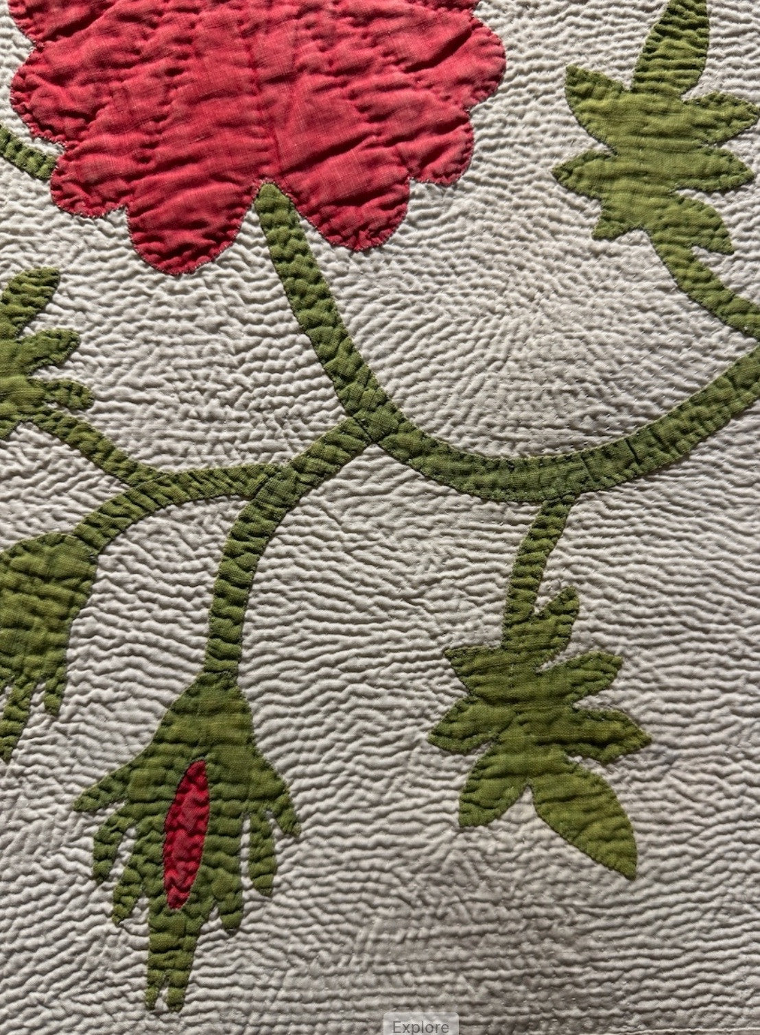 Applique Rose Quilt