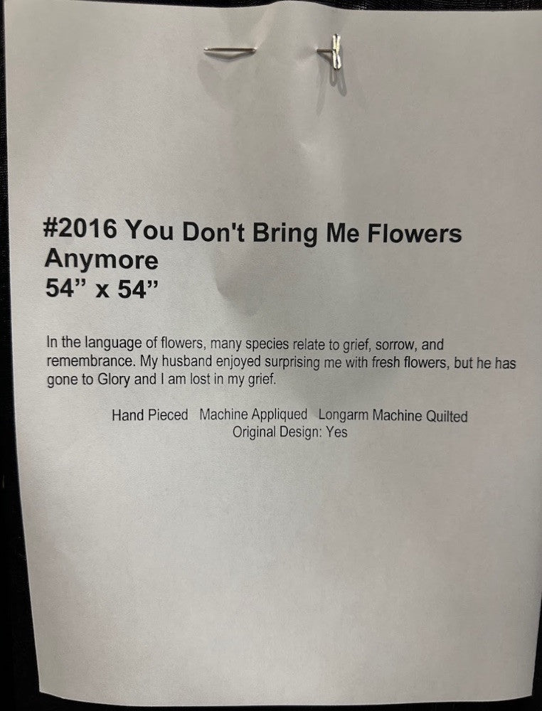 You Don't Bring Me Flowers Anymore
