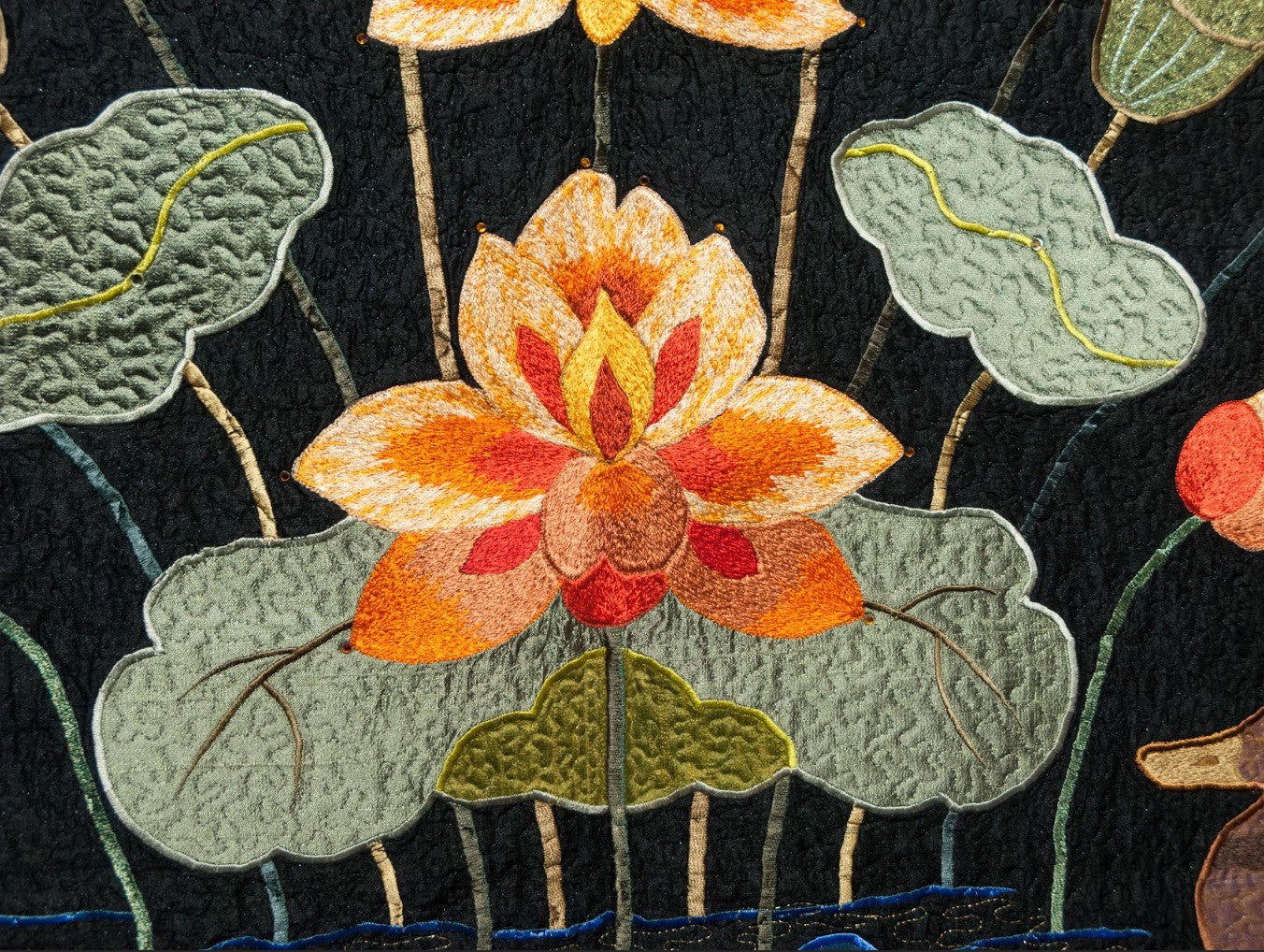 Sunset Over The Lotus Pond
