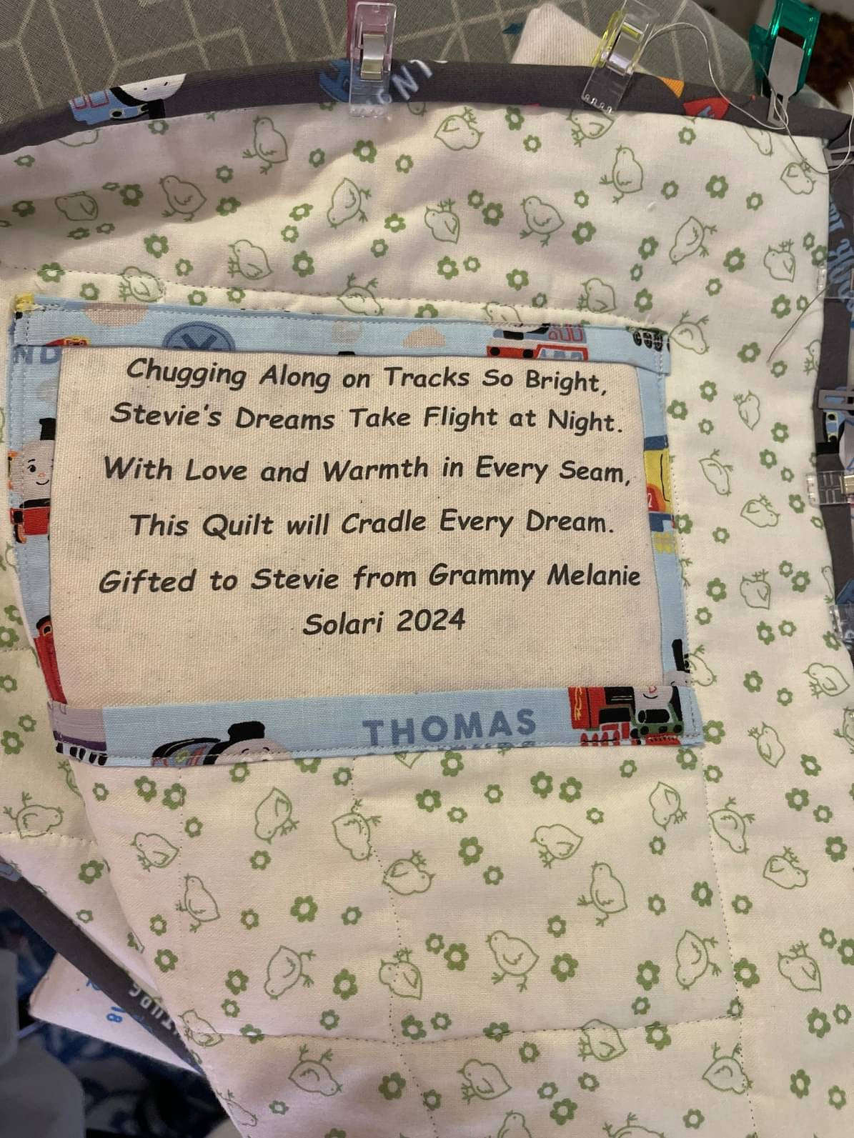 Baby Gift Train Theme