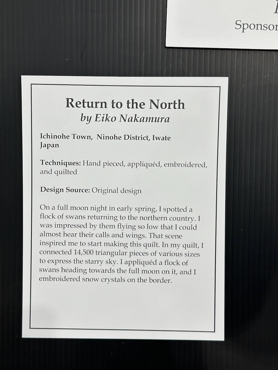 Return to the North  by Eiko Nakamura
