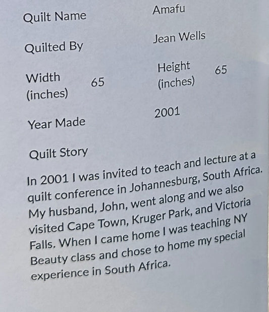 Amafu by Jean Wells