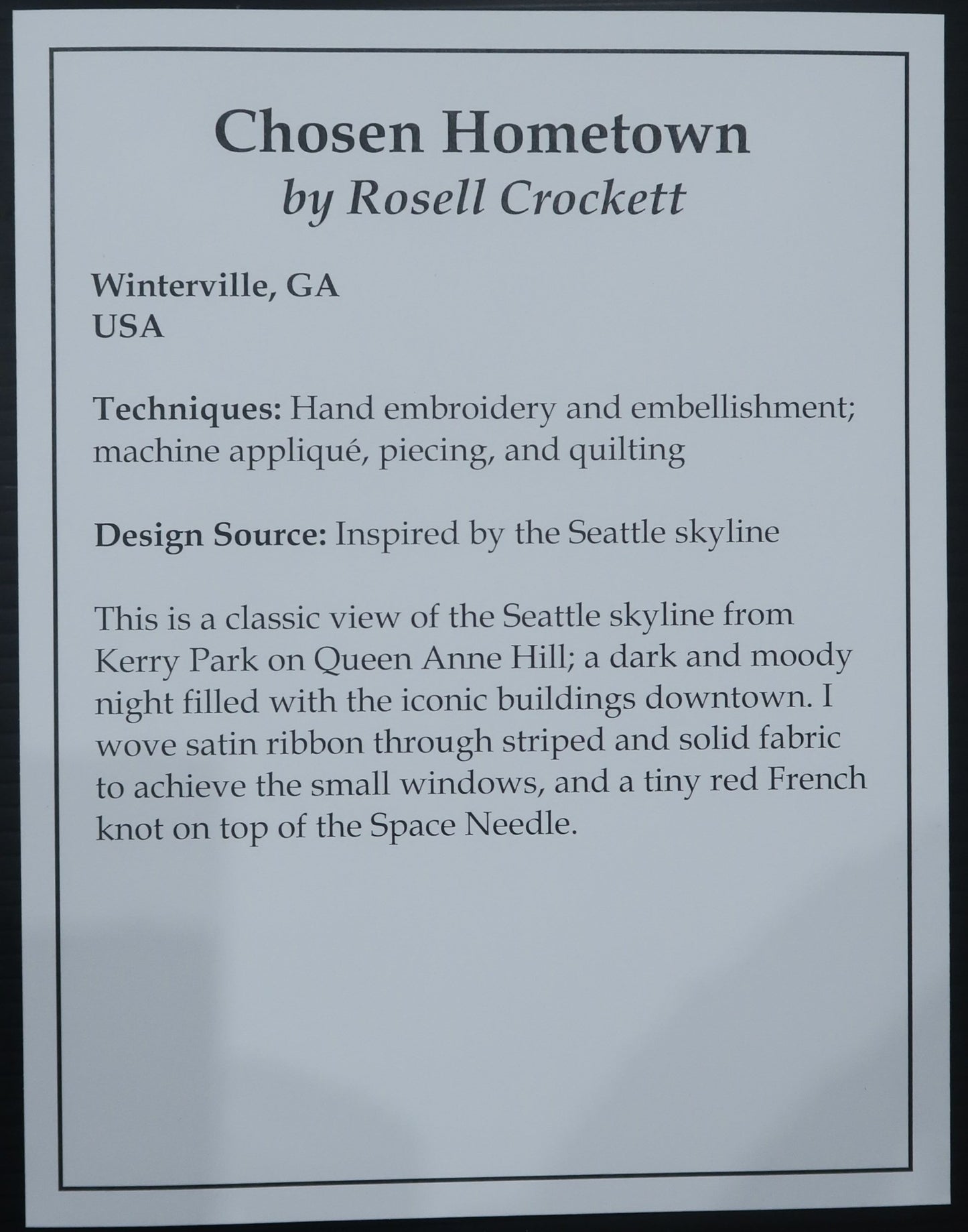 Chosen Hometown