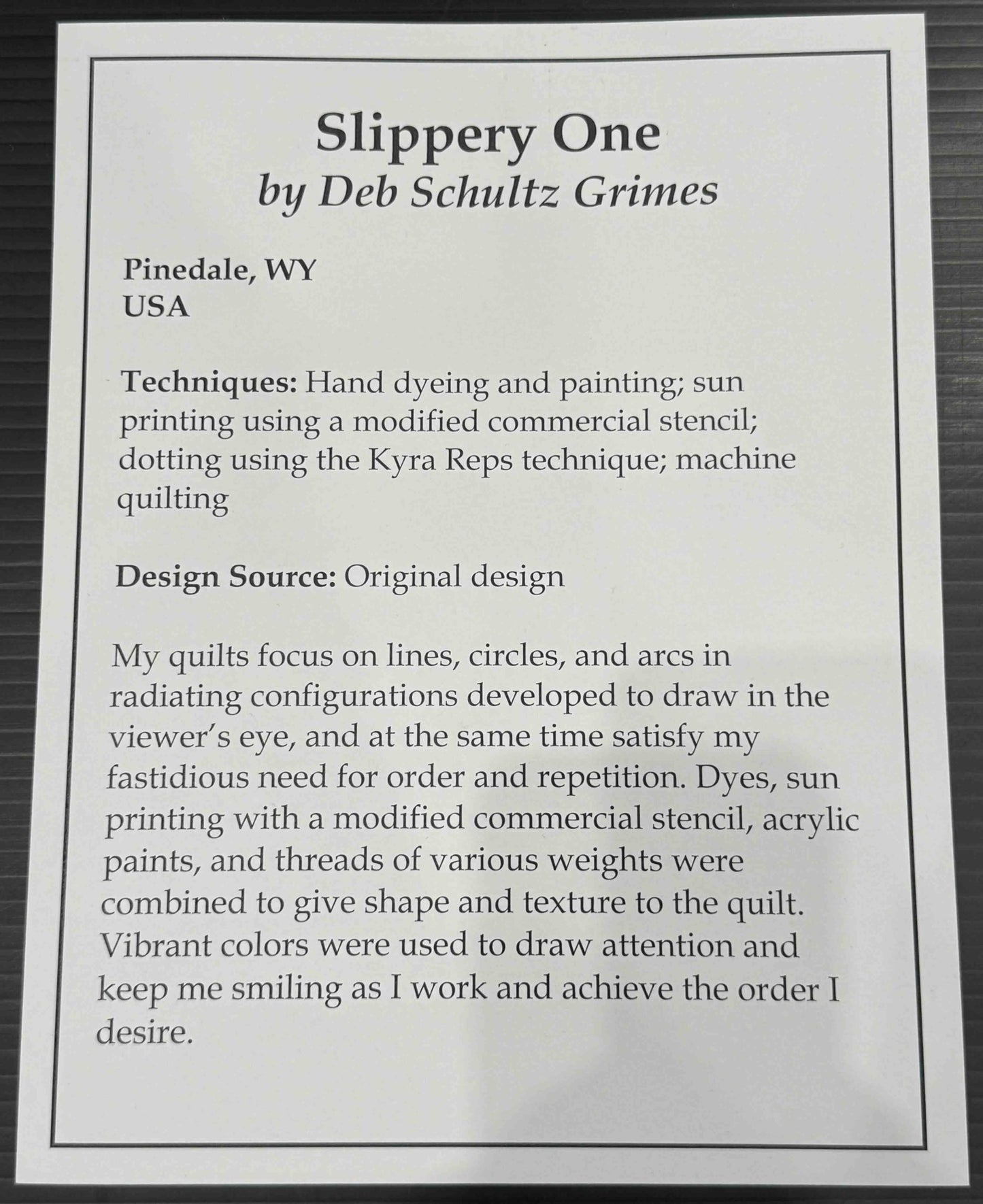 Slippery One