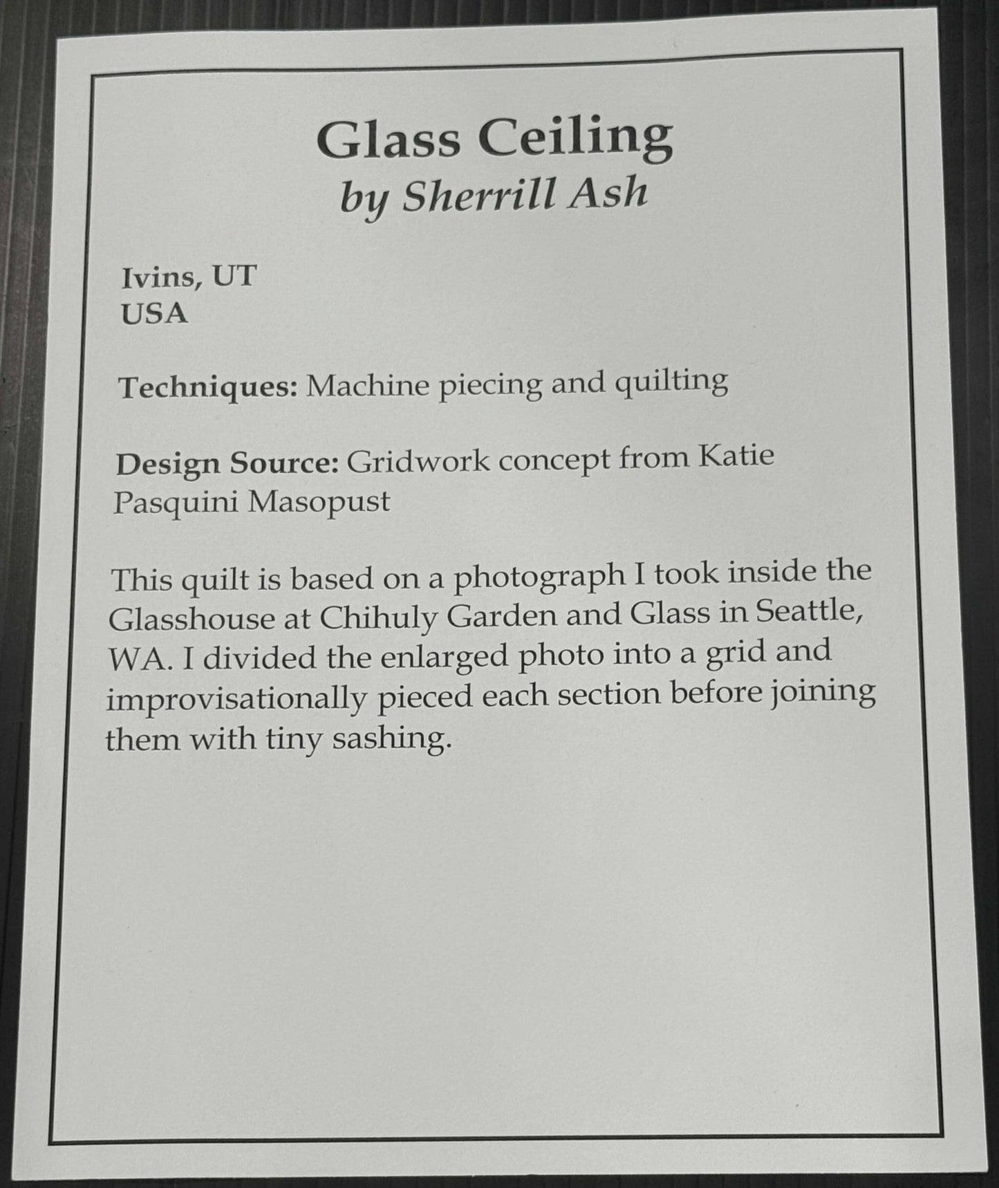 Glass Ceiling