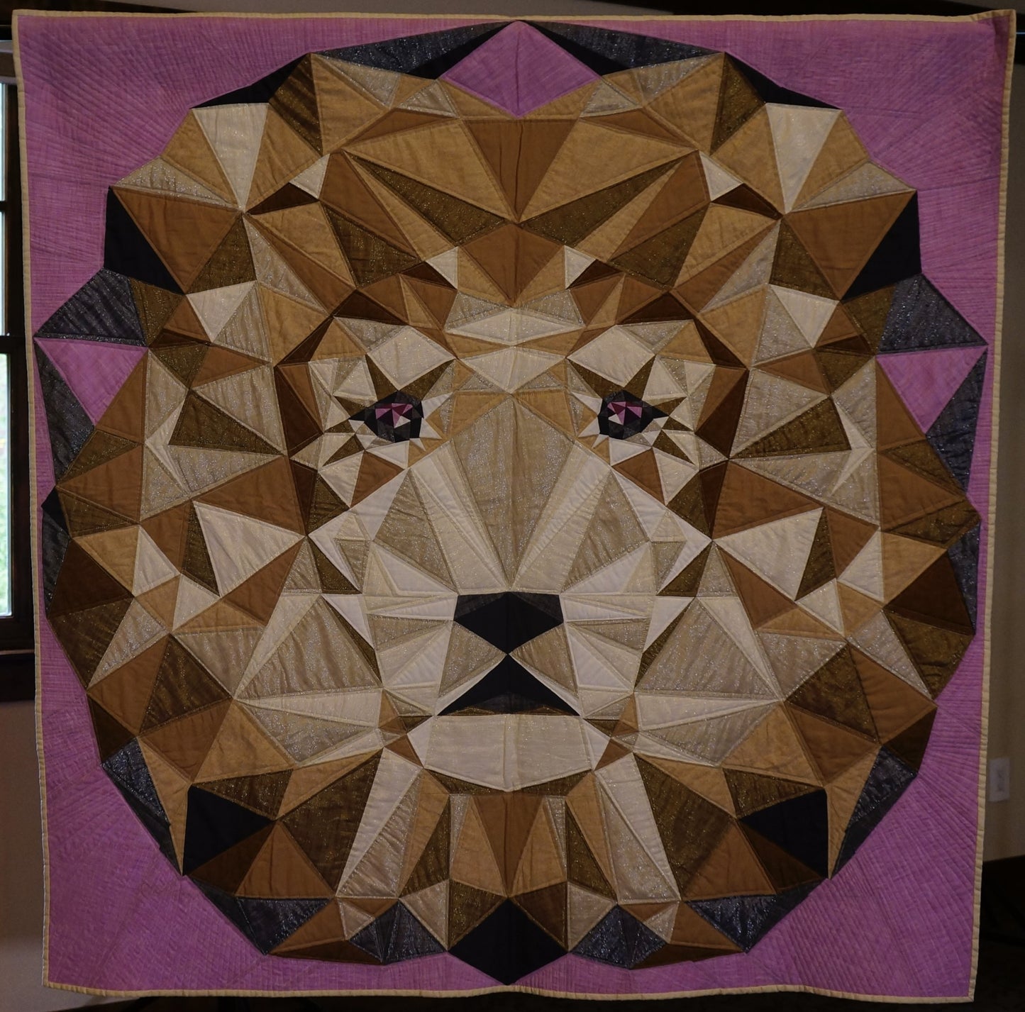 The Jungle Abstractions: The Lion Quilt
