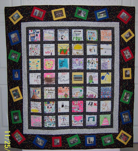 Music Teacher Memory Quilt