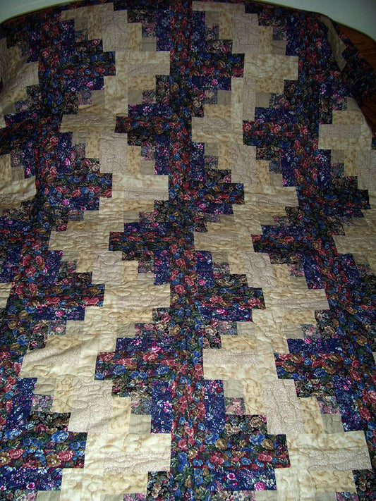 zig zag log cabin