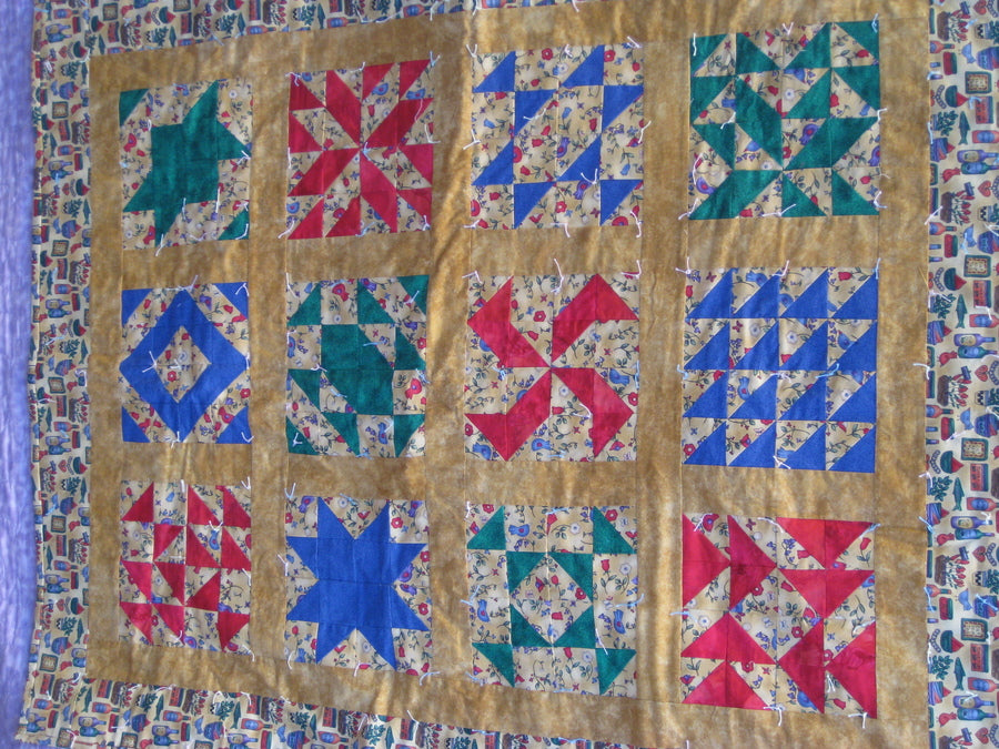 Spicy hot Thangles block of the month