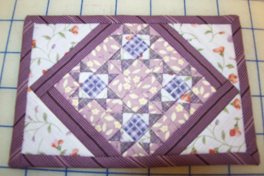 Purple Postcard Miniquilt