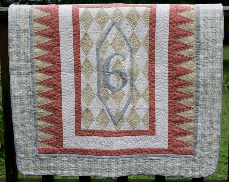 Monogrammed Harlequin Diamonds