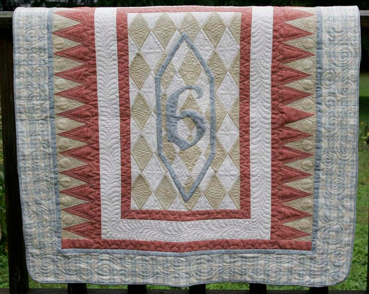 Monogrammed Harlequin Diamonds