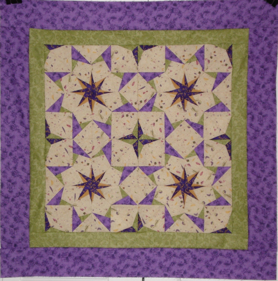 Purple and Green Stars