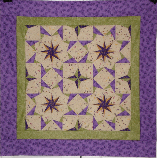Purple and Green Stars
